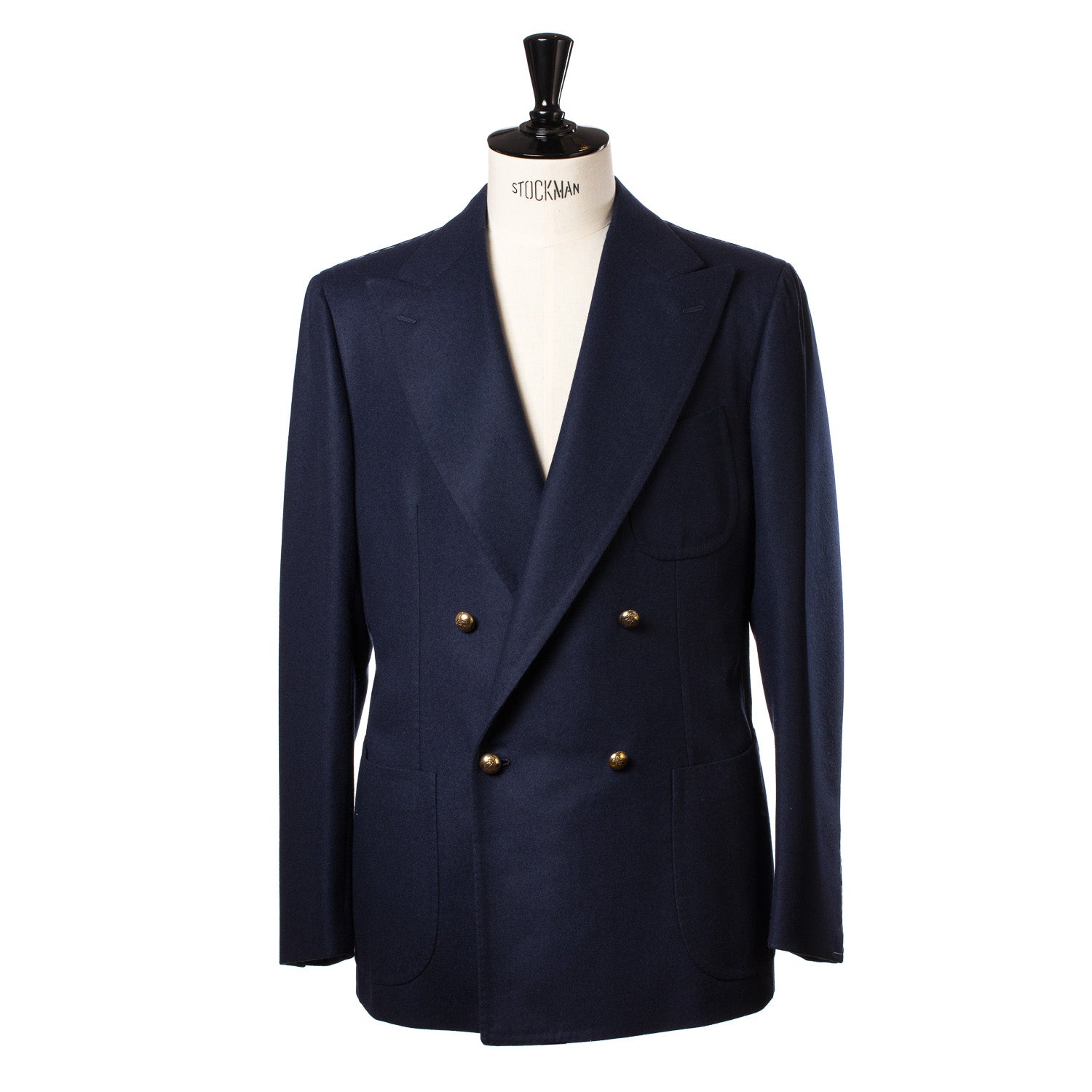 Dunkelblauer Blazer "Club d´Oro" aus einem Wollflanell von Fox Brother's - reine Handarbeit